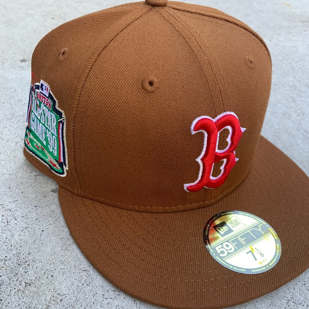 Exclusive New Era 59Fifty Bourbon and Suede Boston Red Sox '99 Patch UV Hat